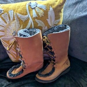 Women's knee-high timberland boots